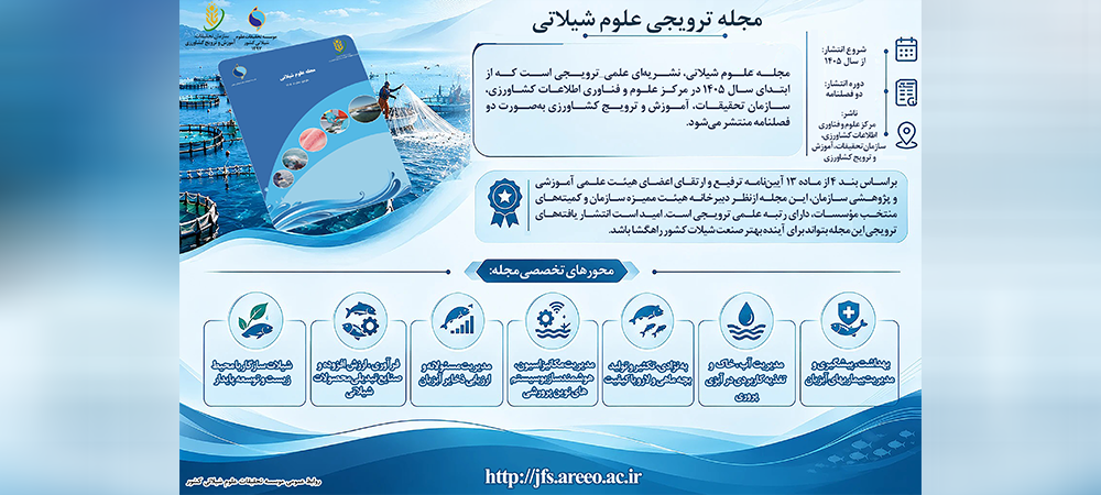 اینفوگرافی مجله ترویجی علوم شیلاتی